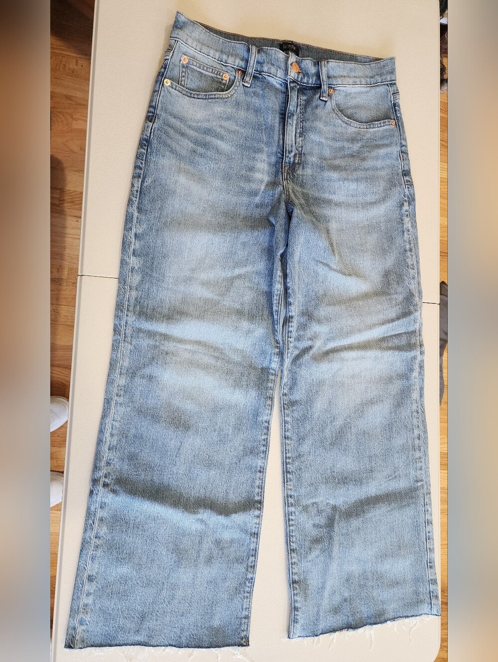J. Crew Light Wash Wide-Leg Jeans
